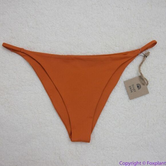 NEW Toast Swim Free People String‎ Bikini Bottom in rusty red, XL - Picture 9 of 13